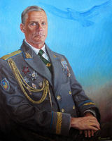 Портрет генерала от ВДВ, ветерана войны в Афганистане, Ананатолия Петровича Качанова,
холст, масло,
100х80 см.