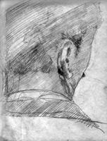 Набросок - зарисовка головы,
бумага, карандаш,
19х14 см.