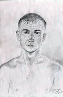 Портрет Алексея В. Максимова,
бумага, карандаш,
41х27 см.