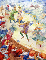 Оркестровая яма, акварель
Иллюстрация выполнена для книги "Сказки для детей и взрослых",
      Челябинского писателя Сабирьяновой Светланы