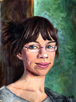 Этюд к портрету Оли Боровлевой,
холст, масло,
34х28 см.