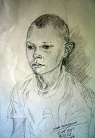 Илья Черкашин, бумага, карандаш, 40 х 27 см.